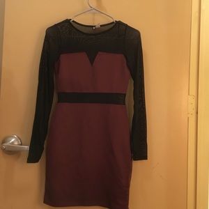 NWOT H&M Mesh Insert Body-con Dress.